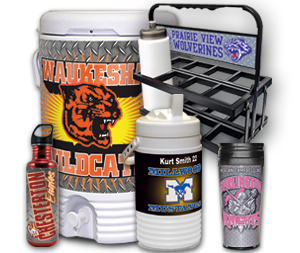 Sports Bottles, Cups  & Coolers