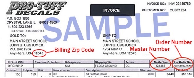 Invoice example