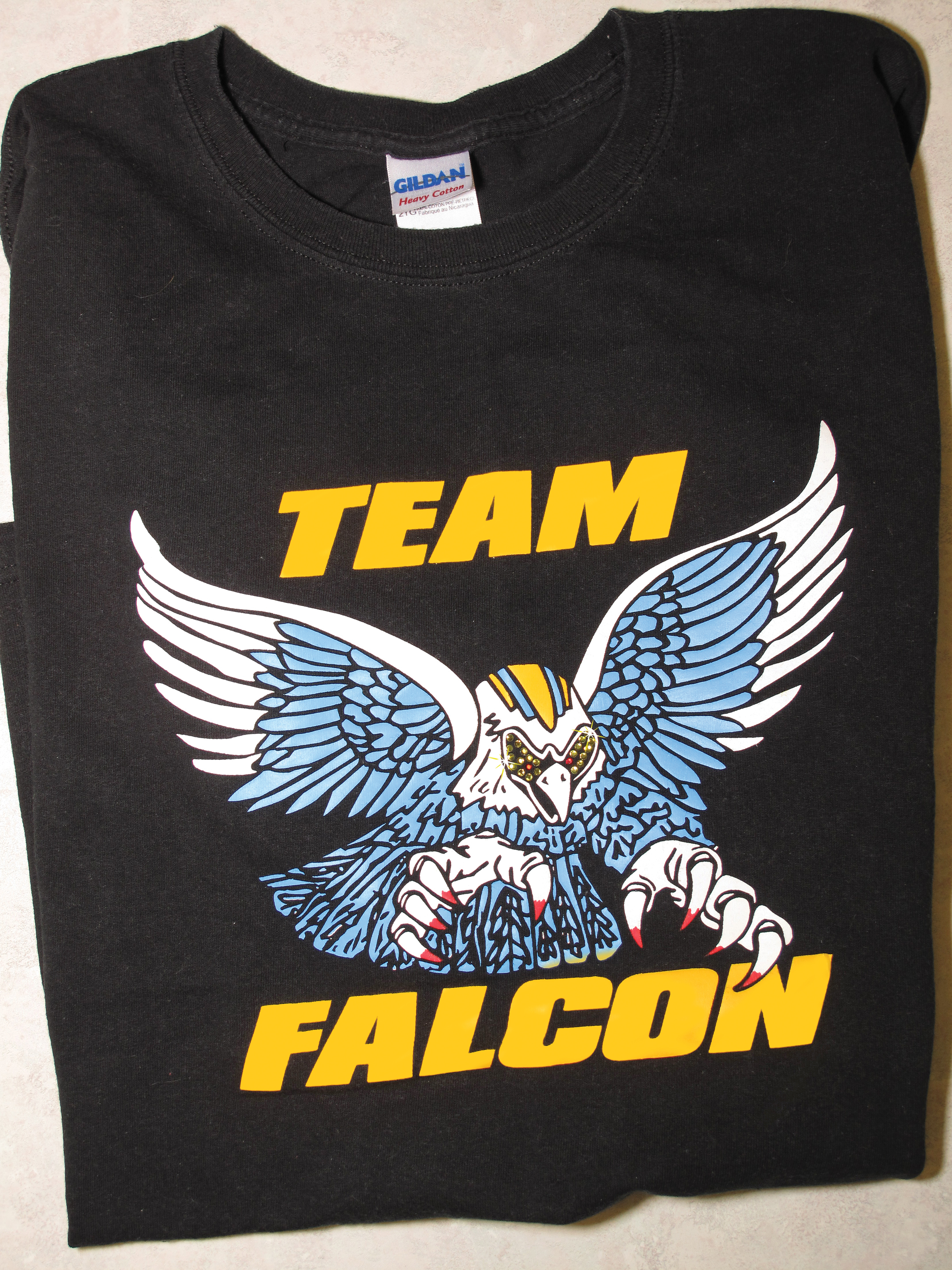 Flemington Falcons Bling Basic Tee with Rhinestone Logo