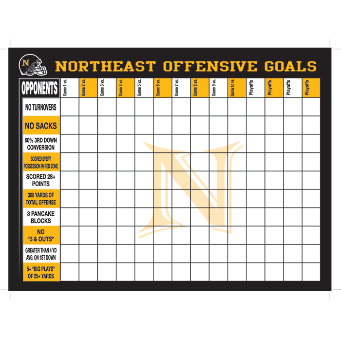 Team Goal Boards | Sport Record Boards | Pro-Tuff Decals