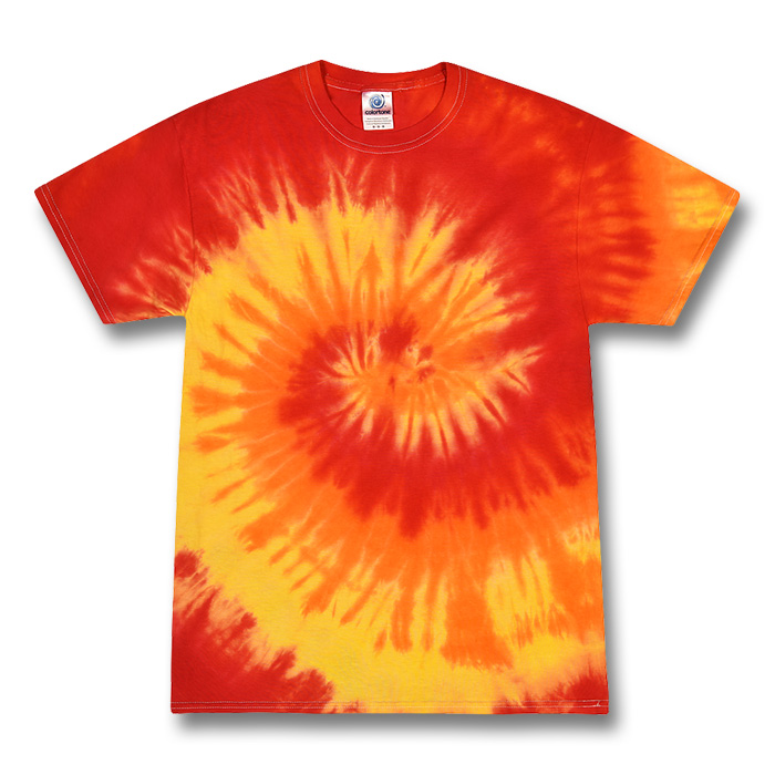 Orange Galaxy Spiral – Scarlet Fire Tie Dyes